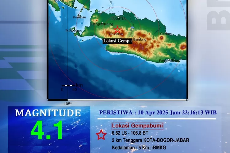 Ilustrasi: Rentetan gempa landa Bogor sejak Kamis, satu di antaranya sebabkan kerusakan. Ini analisis dan imbauan dari BMKG. (HukamaNews.com / BMKG)