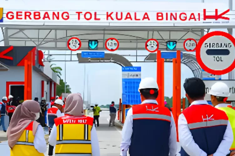 Gerbang Tol Kuala Bingai. Jalan tol penghubung Sumatera Utara dengan Aceh ini akan bertambah panjang setelah satu seksi jalan tol akan dioperasikan mulai Januari 2024 ini