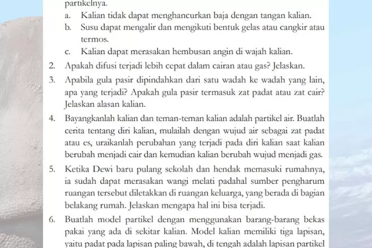 Jenis Zat Dan Perubahan Wujud: Buatlah Model Partikel, Kunci Jawaban ...