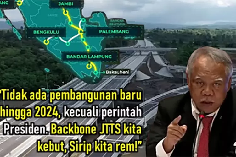 Menteri PUPR Basuki Hadimuljono menargetkan ruas utama Jalan Tol Trans Sumatera (JTTS) selesai pada 2024 mendatang.