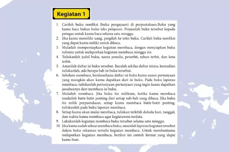Bahasa Indonesia kelas 10 halaman 48 49 Kegiatan 1: Membuat laporan kegiatan membaca buku nonfiksi