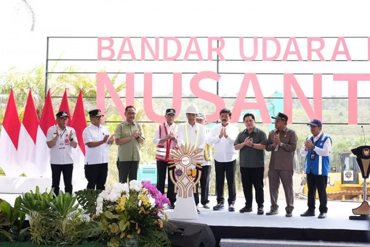 Jokowi resmi membuka pembangunan bandara baru di IKN (Biro Administrasi Pimpinan Setda Prov.Kaltim)