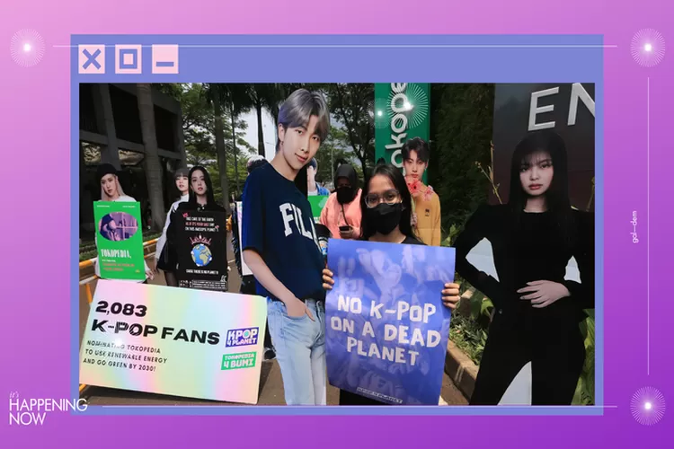 Aksi protes penggemar Kpop yang tergabung di Kpop 4 Planet.  (dok. Gal-dem)