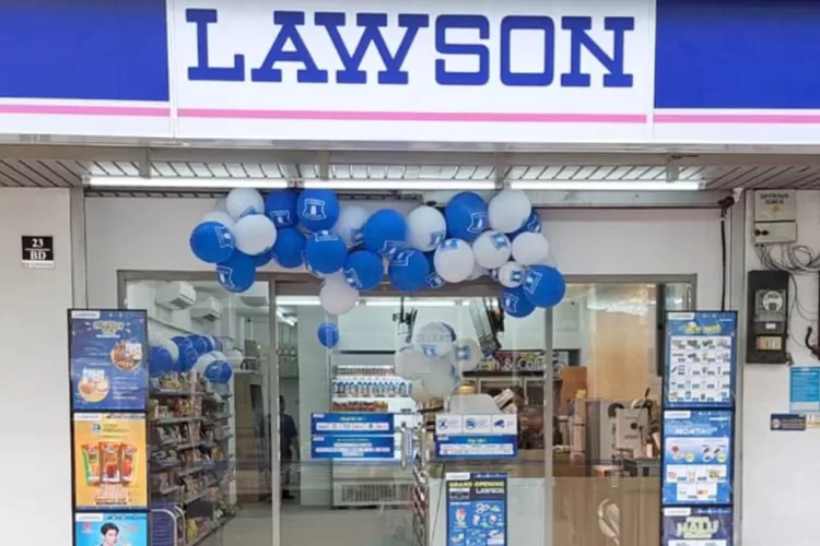 Salah satu gerai minimarket Lawson yang ada di Indonesia (Facebook Lawson Station Indonesia)