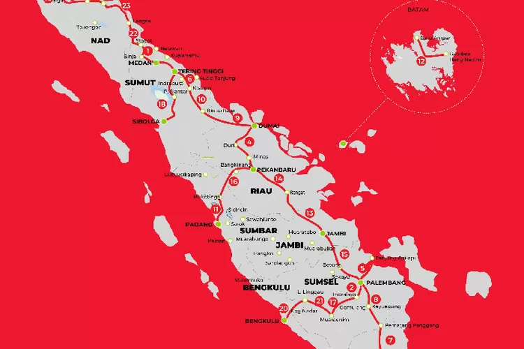 Kapan sampai Aceh mega proyek jalan tol Trans Sumatera yang dipastikan gagal tersambung hingga ke Aceh dan hanya mampu terkoneksi hingga ke Provinsi Jambi.