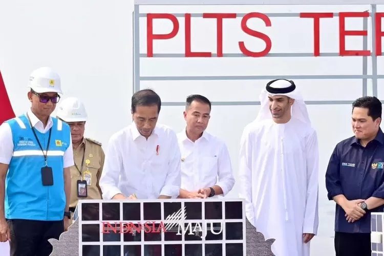 Peresmian Pembangunan Selesai PLTS Terapung Cirata, Purwakarta (Instagram.com/Jokowi)