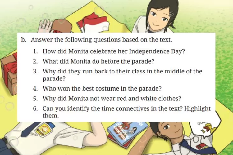 Bahasa Inggris kelas 8 halaman 50 Kurikulum Merdeka: Unit 2 Section 7 Reading about School Parade in Monita's Blog