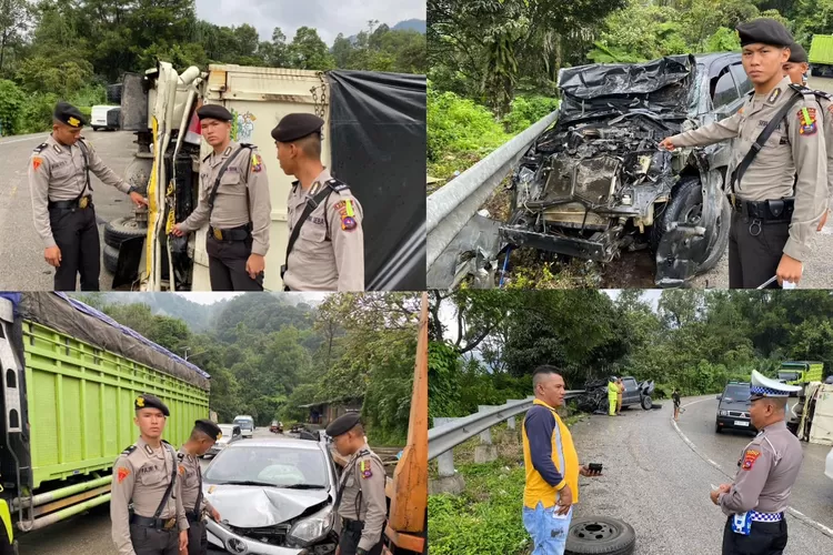 Ilustrasi kecelakaan di jalur Sitinjauk Lauik, Sumatera Barat. Jalan ini termasuk salah satu jalan yang berbahaya dan terekstrem. (IST)