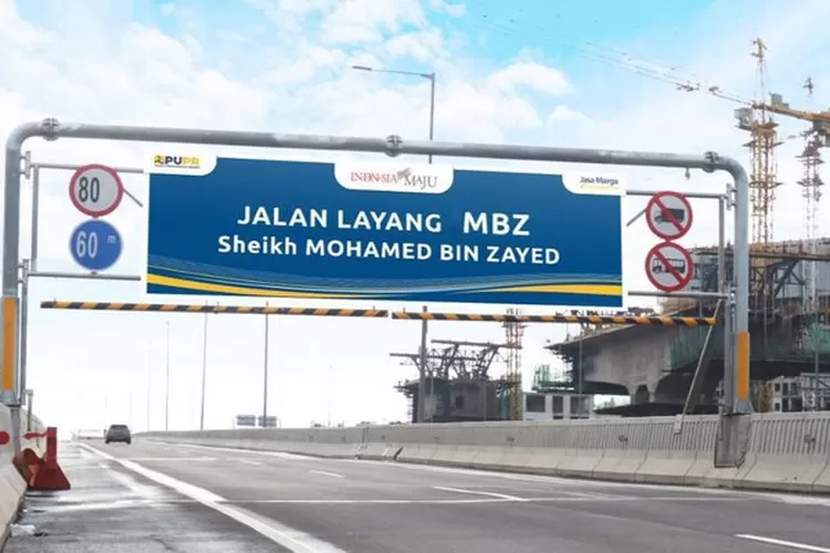 Gerbang Jalan Layang MBZ.  (dok. Kemlu)