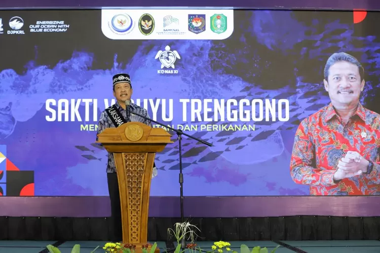 Menteri Kelautan dan Perikanan Sakti Wahyu Trenggono membuka Konferensi Nasional XI.