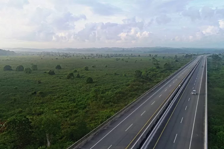 Ilustrasi Jalan Tol Jambi-Rengat ynag akan menghubungkan Riau dan Jambi, jalan tol ini direncanakan akan memiliki panjang linatsan 198 km (Dok: BPJT Kementerian PUPR)