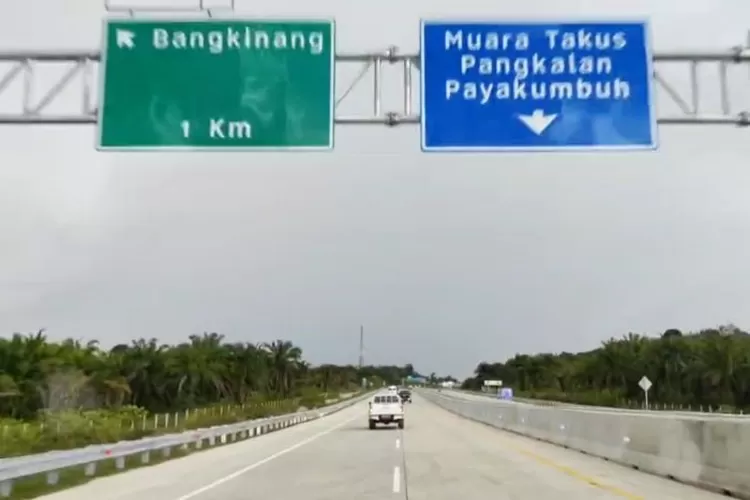 Jalan Tol Pekanbaru-Bangkinang yang nantinya akan tersambung dengan Jalan Tol Payakumbuh-Pangkalan di Sumatera Barat ((Dok: Pemerintah Provinsi Riau))