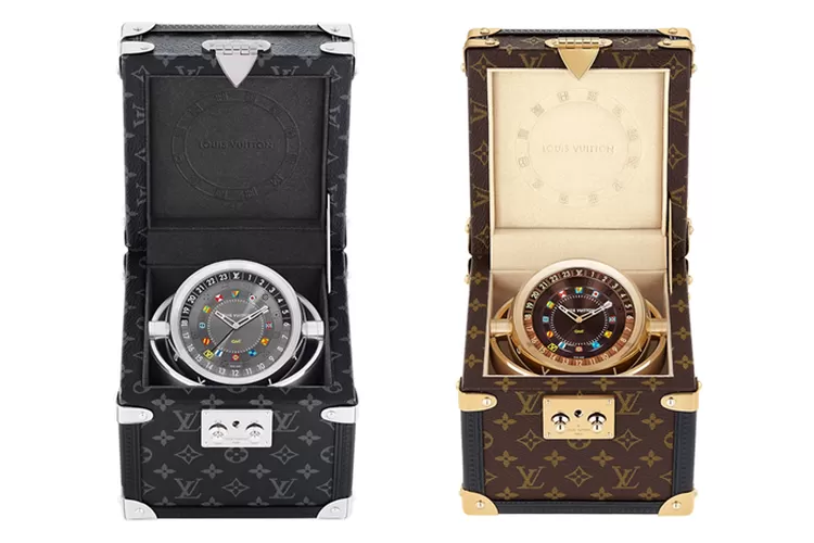 Jam Tangan Trunk Table Clock dari Louis Vuitton yang Memiliki Dua Varian (Louis Vuitton)
