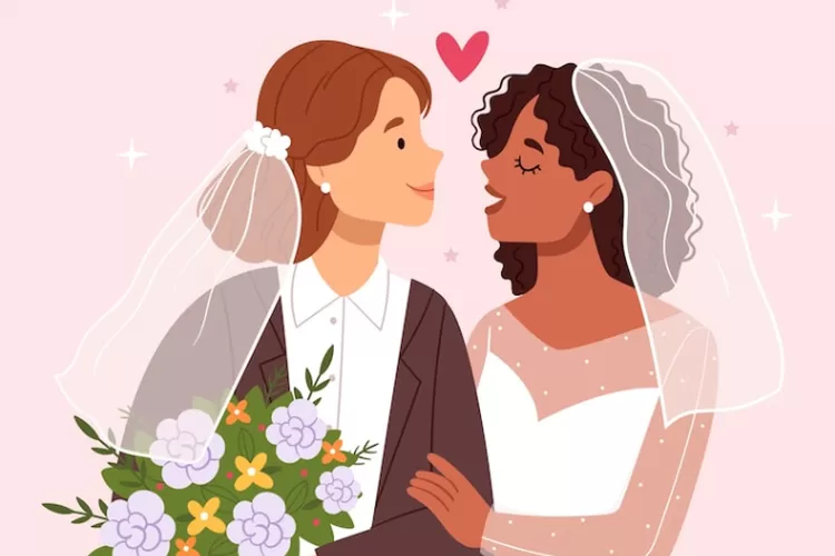 Ilustrasi pernikahan sesama jenis di Cianjur (freepik)