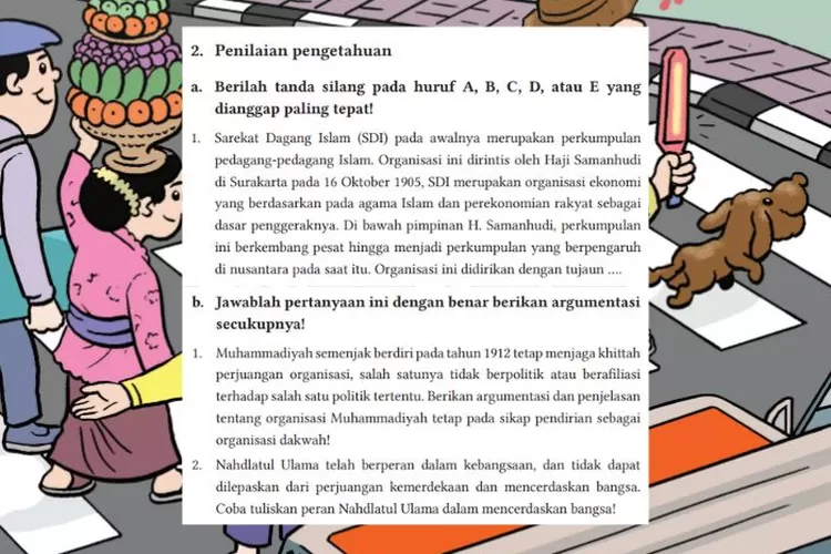 PAI kelas 12 halaman 327-332 Penilaian Pengetahuan Bab 10: Peran organisasi Islam di Indonesia