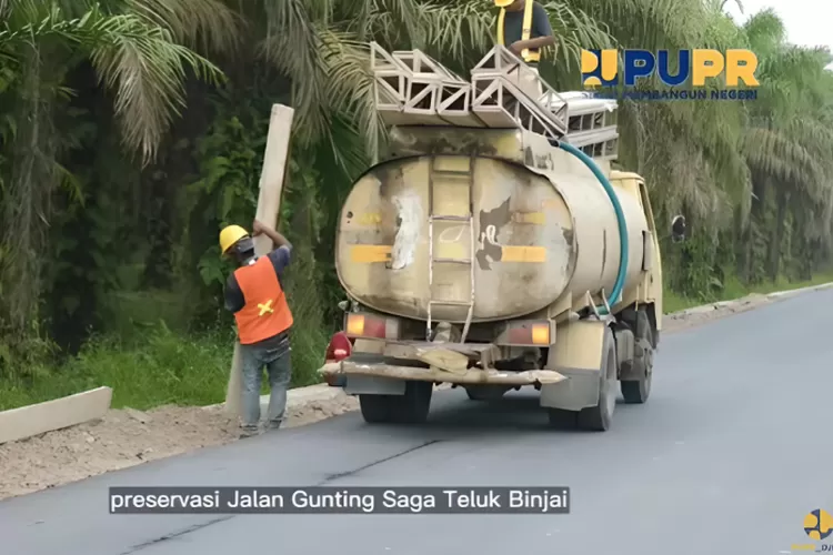 Perbaikan Jalan Gunting Saga Sumut (Youtube pupr_binamarga)