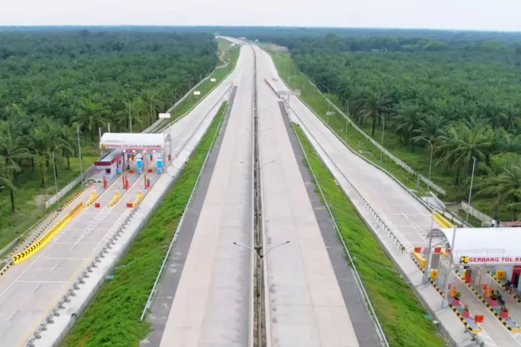 Ilustrasi salah satu jalan tol terbaru yang akan hadir di SUmatera Utara. Bertambahnya jalan tol baru ini akan semakin mengkoneksikan beberapa titik penting di Sumut (Instagram: PUPR_BPJT)