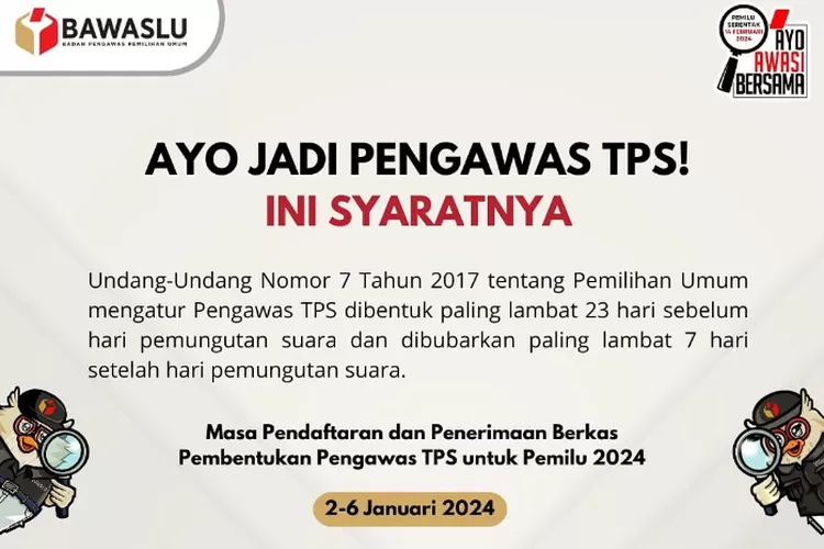 Pendaftaran Pengawas TPS Pemilu Sudah Dibuka: Berikut Gaji, Syarat Dan ...