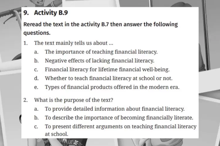 Bahasa Inggris Tingkat Lanjut kelas 12 halaman 156 157 Activity B9: Answer the following questions based on the text