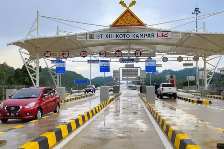 Jalan Tol Bangkinang-Koto Kampar di Provinsi Riau yang kini resmi ditutup, selama libur Nataru tol ini dilewati lebih dari 10 ribu kendaraan (Dok: Hutama Karya)