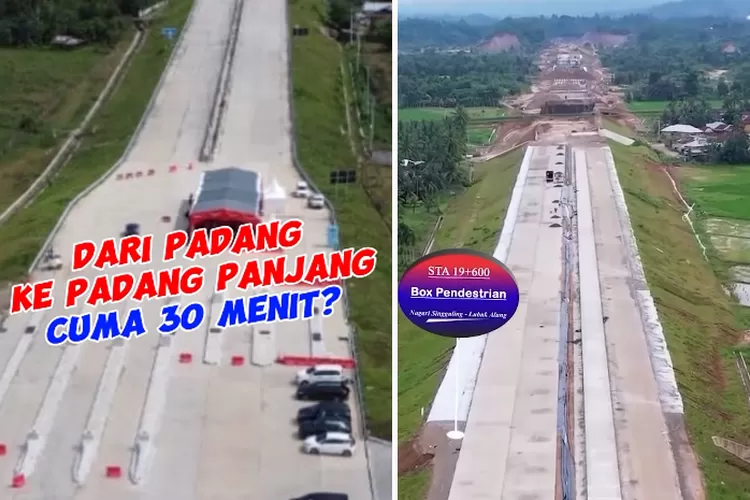 Jalan Tol Padang-Sicincin terus dikebut pembangunannya. (Instagram @hutamakarya)