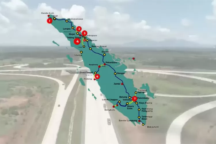 Proyek jalan Tol Trans Sumatera ini adalah jalur nadinya Pulau Jawa dengan Pulau Sumatra dan kelanjutan dari Jalan Tol Jakarta-Merak.