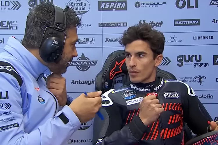 Marc Marquez dalam tes Valencia pada November 2023 lalu (MotoGP)