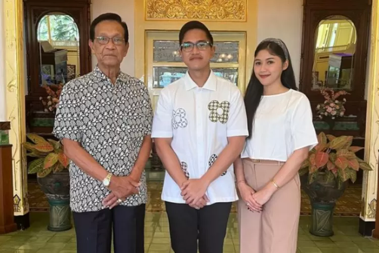 Kaesang ditemani istri bertemu dengan Sri Sultan Hamengku Buwono X (Instagram @kaesangp)