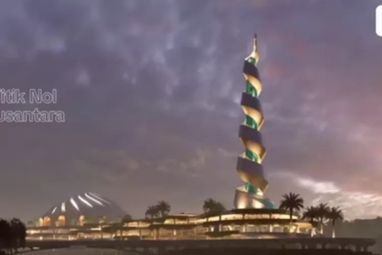 Pembangunan Masjid Negara IKN Terus Dikebut, Menuju Kota Hijau dengan Desain Ramah Lingkungan (Tangkap layar Youtube.com/Titik Nol Nusantara)
