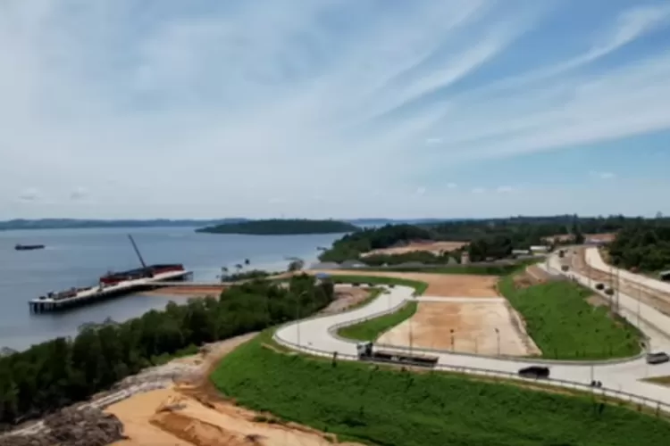 Pembangunan dermaga logistik dan jembatan di IKN (YouTube Paniyanto - IKN Nusantara)