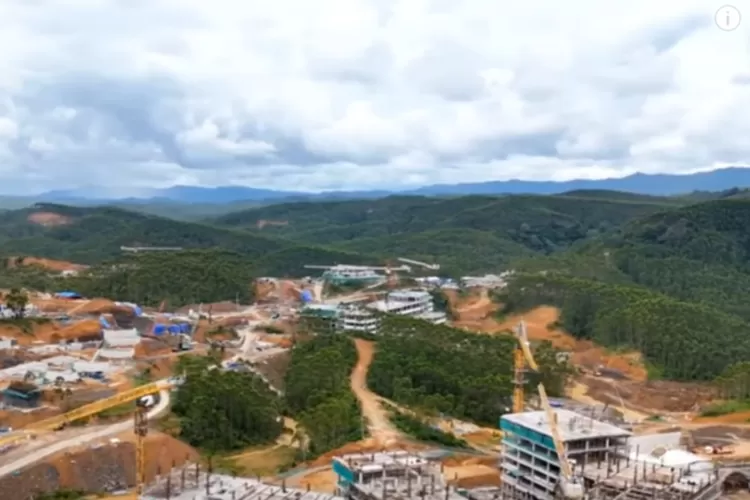 Progres pembangunan Istana Negara di IKN (YouTube Pers Lokal)