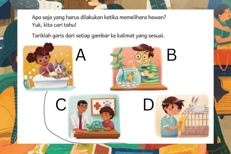 Bahasa Indonesia kelas 3 halaman 162 Kurikulum Merdeka: Cara memelihara hewan sesuai gambar