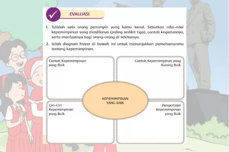 Tema 7 kelas 6 halaman 100-102 Subtema 2 Pembelajaran 6 Evaluasi Kurikulum 2013: Nilai kepemimpinan, persatuan dan kesatuan, serta Tari Zapin dari Aceh