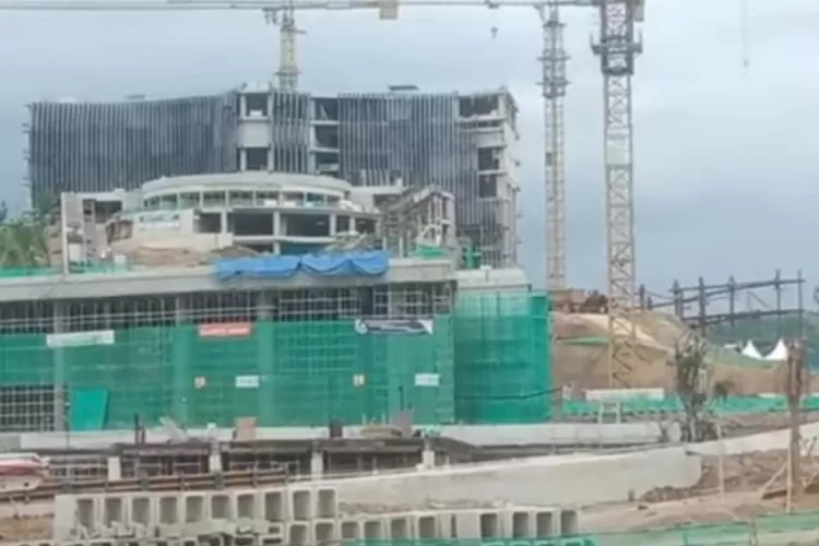 Progres pembangunan Kantor Presiden di IKN (YouTube BornoeTube)
