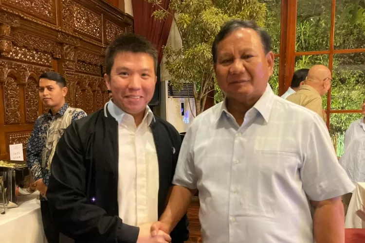 Anthony Leong bersama Prabowo Subianto 