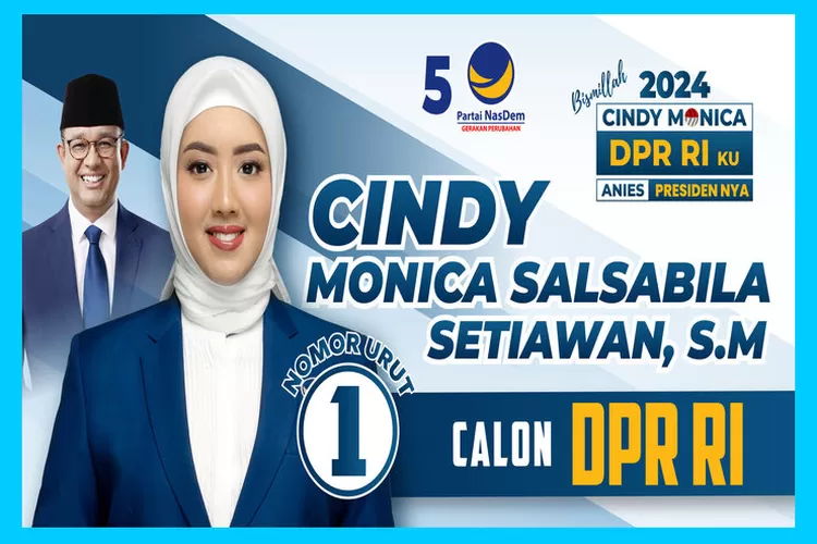 Poster Kampanye Cindy Monica.  (dok. cindymonica.com)