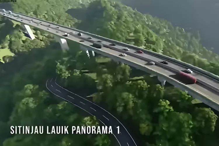 Proyek pembangunan Flyover Sitinjau Lauik butuh banyak lahan (Youtube Minang Yes)
