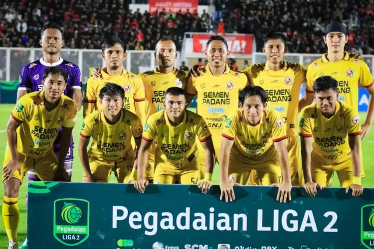 Semen Padang FC pada leg pertama semifinal Liga 2 2023/2024 (Instagram @semenpadangfcid)