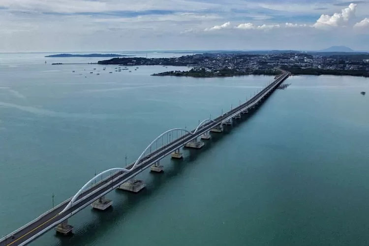 Ilustrasi jembatan terpanjang di Pulau Sumaera yang juga merupakan salah satujematan terpang yang ada di Indonesia. (Good News From Indonesia)
