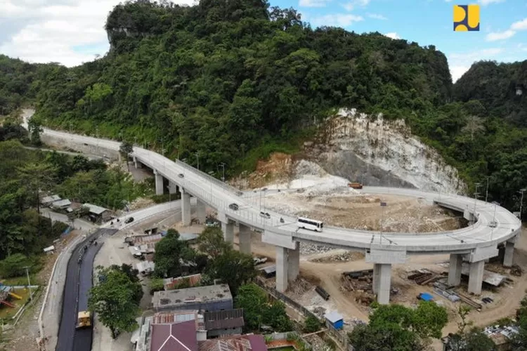 Ilustrasi proyek pembangunan terbaru di Sumatera arat seniali Rp2,8 triliun yang juga merupakan salah satu proyek infrastruktur terbaru yang hadir di Indonesia. (Dok: Bina Marga Kementerian PUPR)
