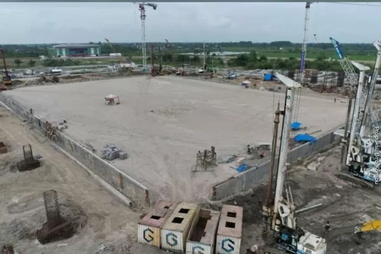 Progres pembangunan Stadion Utama Sumut (Instagram @kemenpupr)