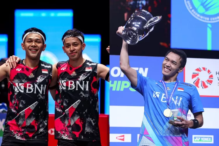 Indonesia menjadi juara umum All England 2024 (Instagram @fajaralfian95 dan @badminton.ina)