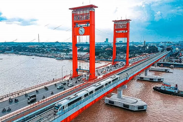 Membongkar Keunikan Jembatan Ampera yang Dulu Bukan Berwarna Merah (Wikipedia)