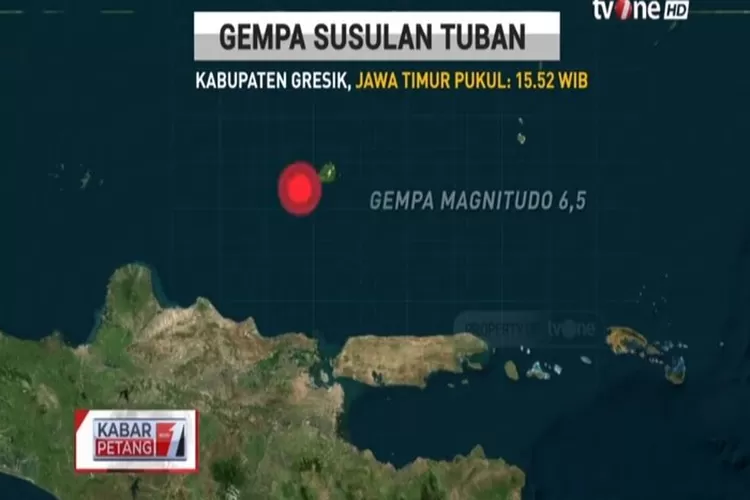 Gempa susulan di Tuban (YouTube TVOneNews)