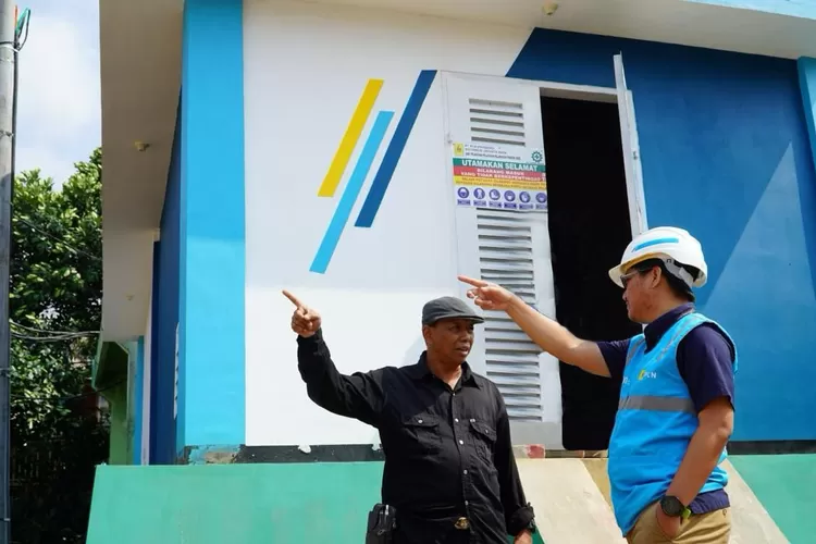 PLN Olah 3,3 Ton FABA dari PLTU Lontar jadi Bahan Konstruksi Gardu Distribusi di Jakarta  (Humas PLN )