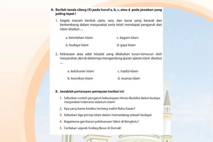 PAI kelas 9 halaman 256 257 Ayo Berlatih Bab 12: Tradisi Islam di Nusantara; tradisi Rabu Kasan