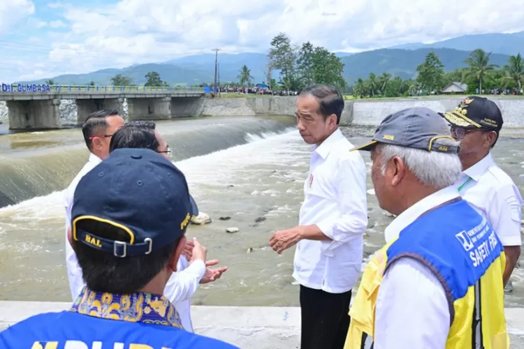 Presiden Jokowi resmikan bendung dan jariangan irigasi Gumbasa