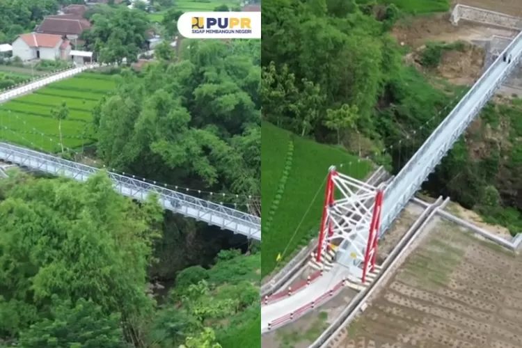 Jembatan Gantung Pragak, Magetan Jawa Timur (Instagram @kemenpupr)