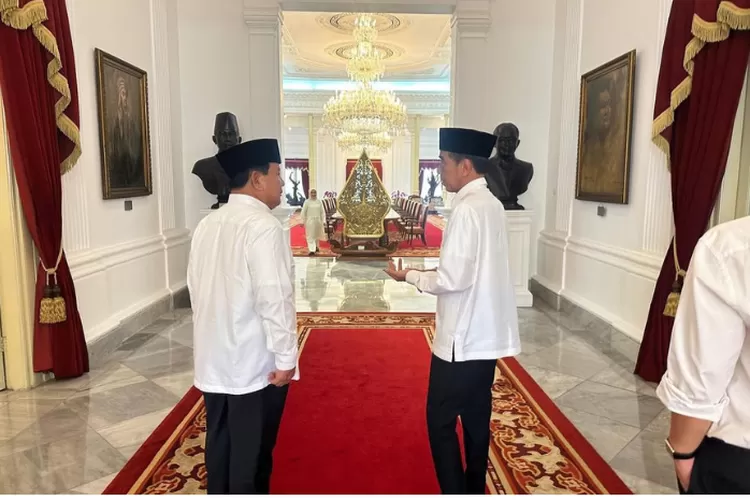 Prabowo dan Jokowi ngorbol bareng di Istana Negara (Instagram @prabowo)