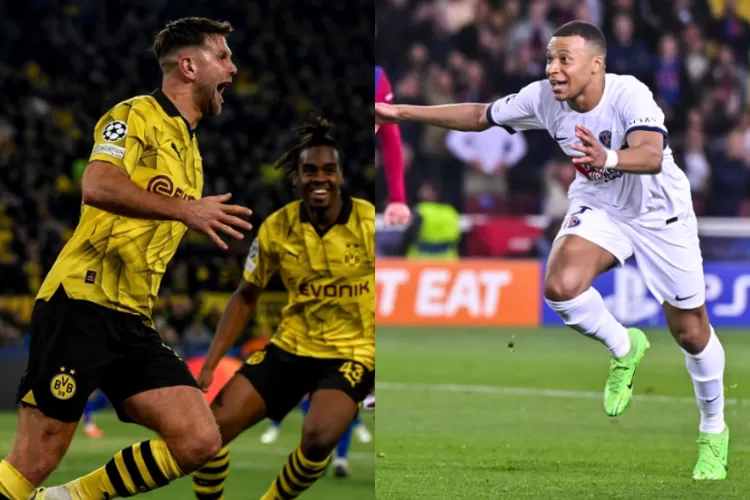 Borussia Dortmund dan PSG lolos ke babak semifinal Liga Champions 2023/2024 (Instagram @bvb09 dan @psg)